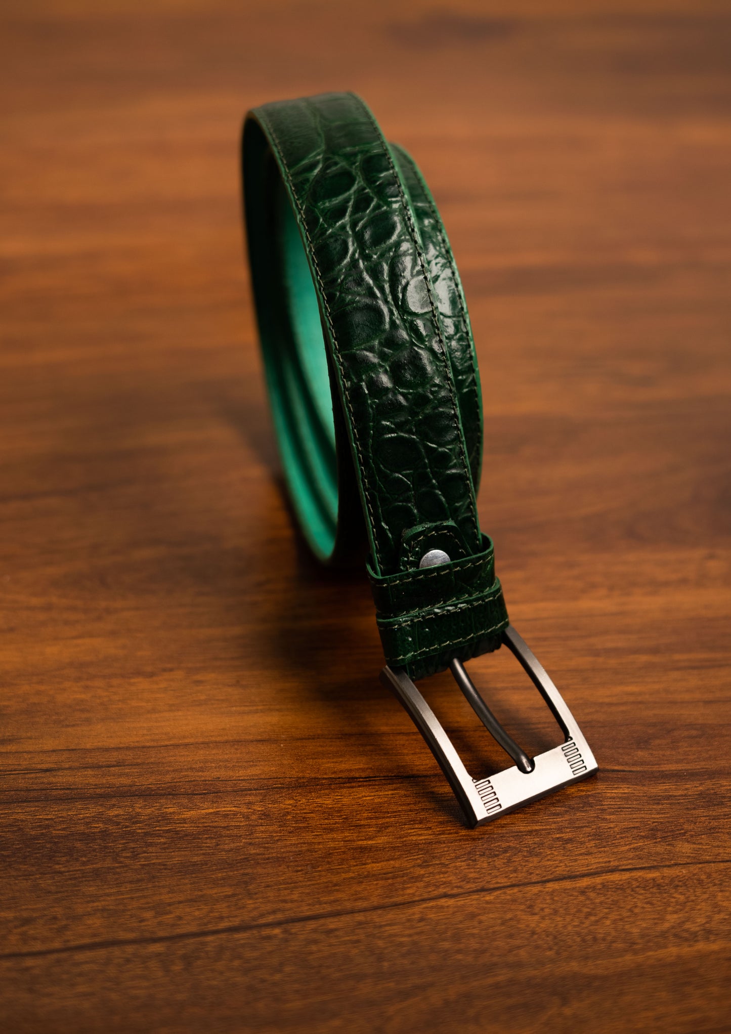 Green Premium Leather Belt