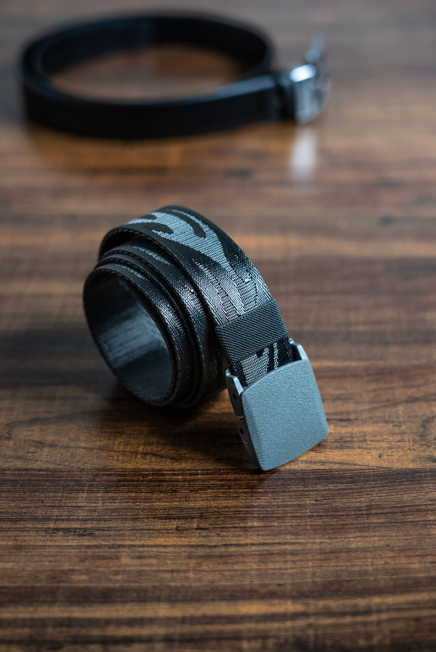 Grey Shaded Nylon Belt