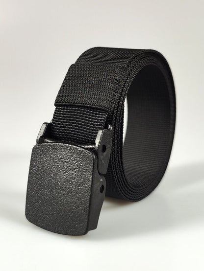 Kids Black Nylon Belt