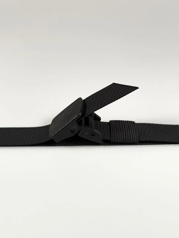 Kids Black Nylon Belt