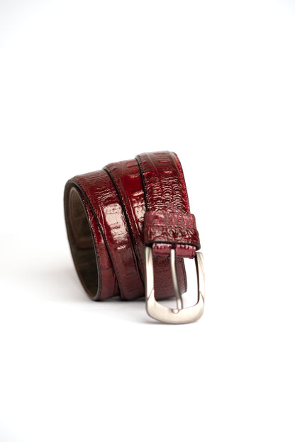 Maroon Premium Leather Belt