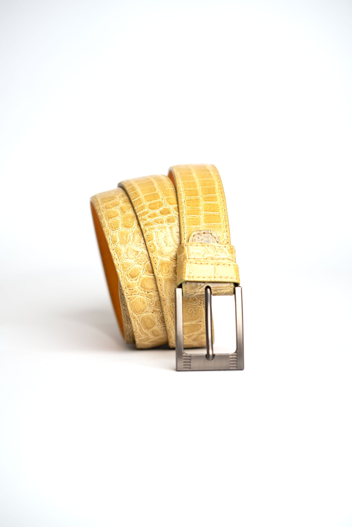 Yellow Premium Leather Belt