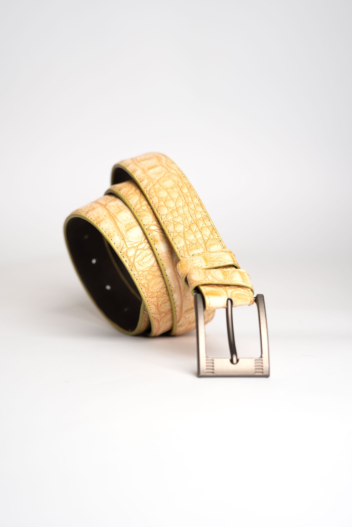 Biege Premium Leather Belt