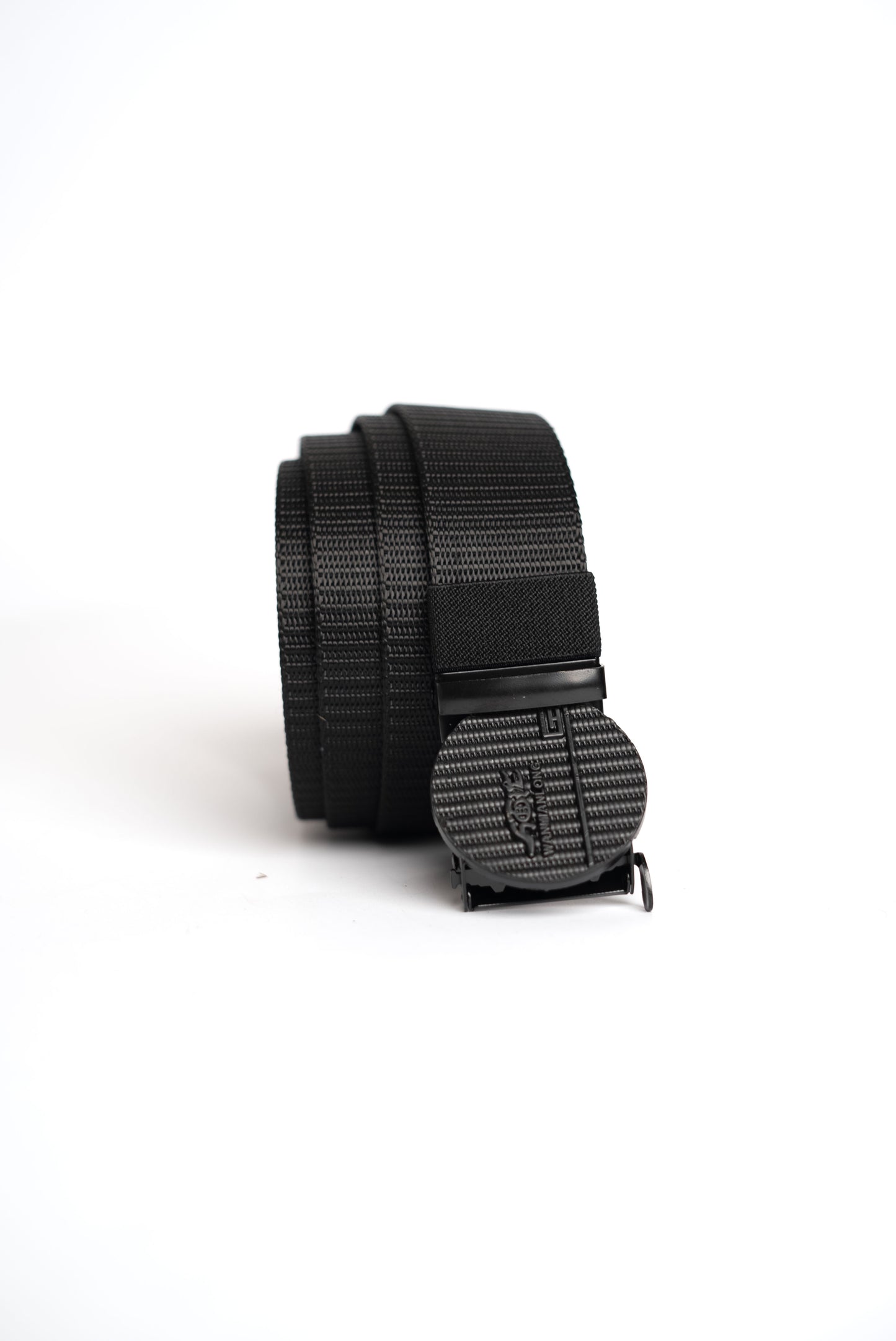 Black Circle Nylon Belt