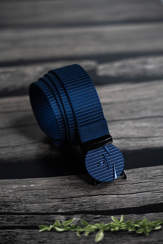 Blue Circle Nylon Belt