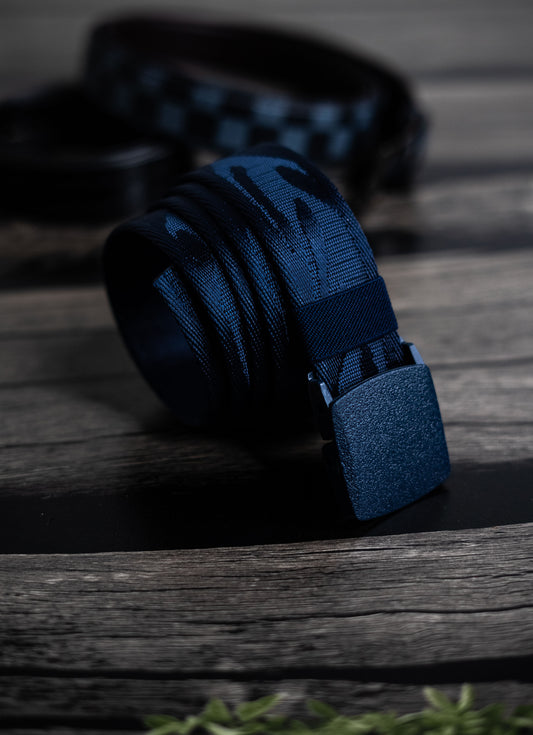 Blue Shaded Nylon Belt