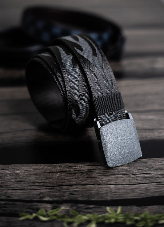 Grey Shaded Nylon Belt