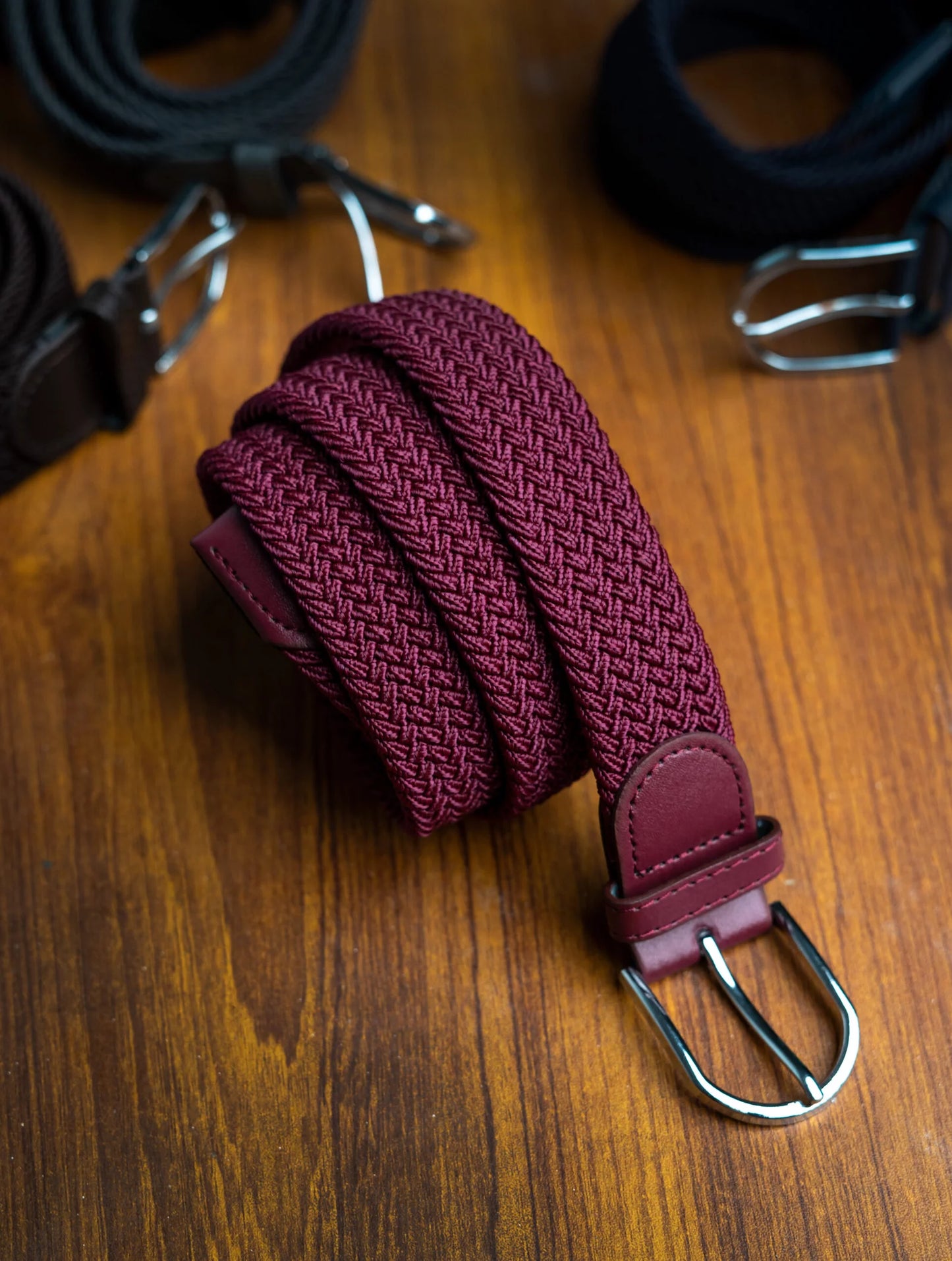 Maroon Elastic Belt