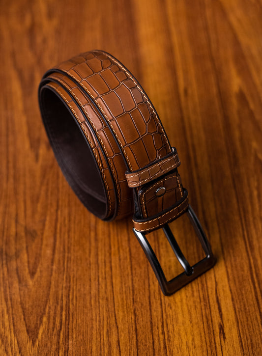 Mustard Stud pure leather premium Belt