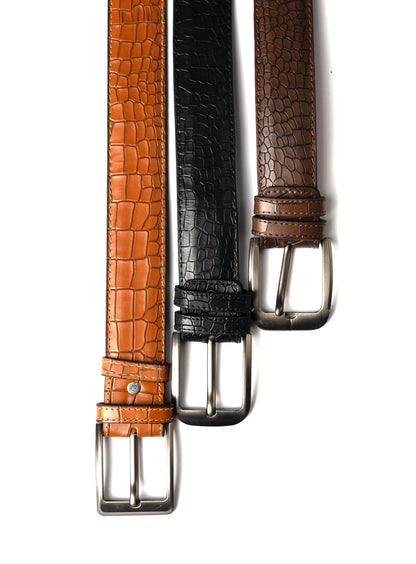 Pack of 3 Stud pure leather premium Belt