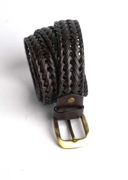 Grey Braided Belt