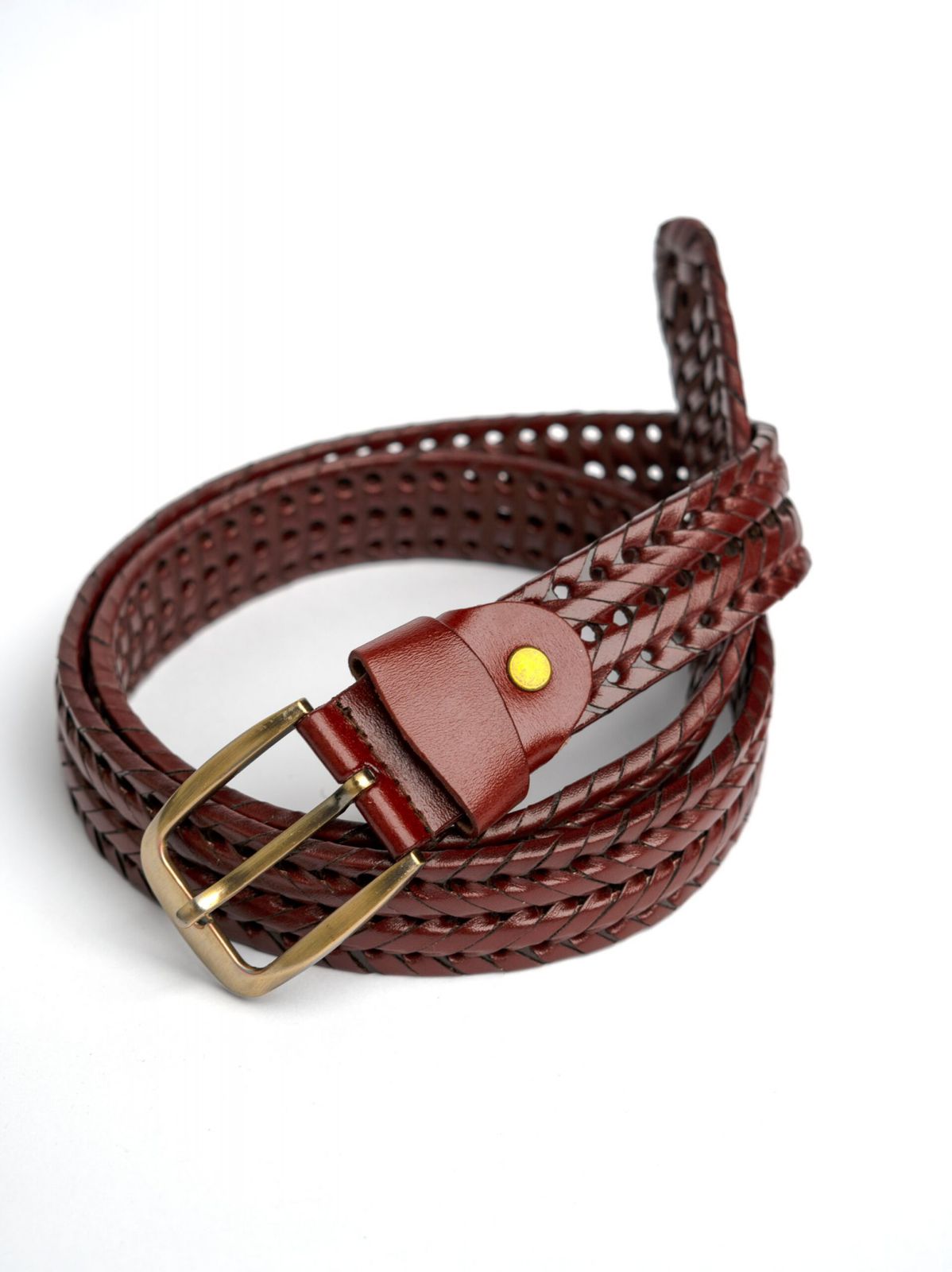 Maroon Braided Belt – Belt Club