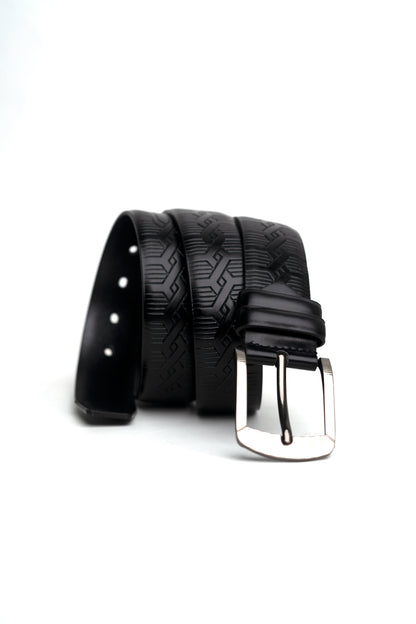 Black Pattern Belt