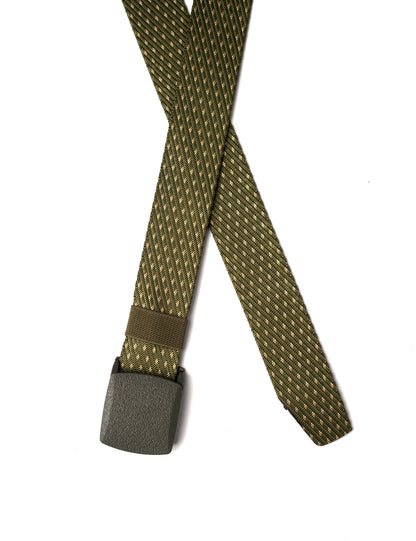 Green Dotted Nylon Belt