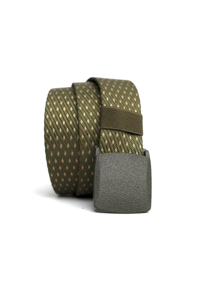 Green Dotted Nylon Belt