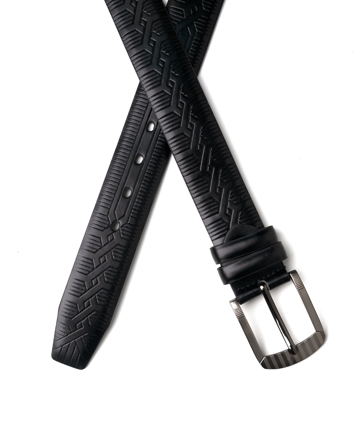 Black Pattern Belt