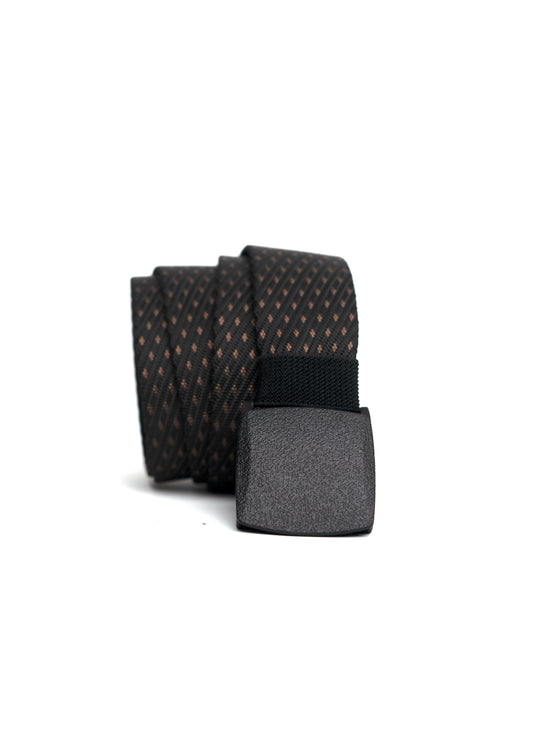 Black Dotted Premium Nylon Belt